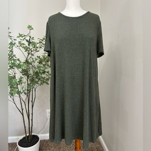Madewell Green T shirt Dress